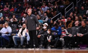 Billy Donovan yells on the sideline