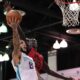 liangelo ball goes up for a layup at hornets summer league