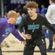 LaMelo works on his game
