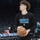 LaMelo shoots around before Kings game