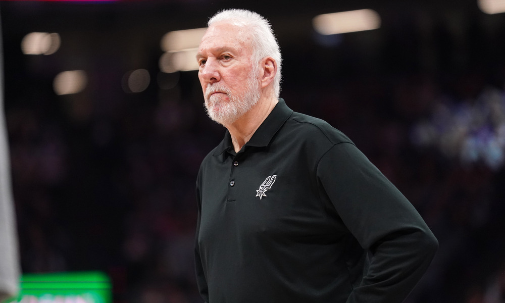 Close-up shot of Gregg Popovich