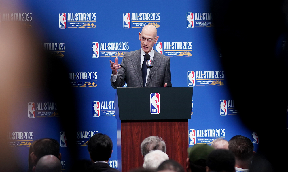 Adam Silver at press conference