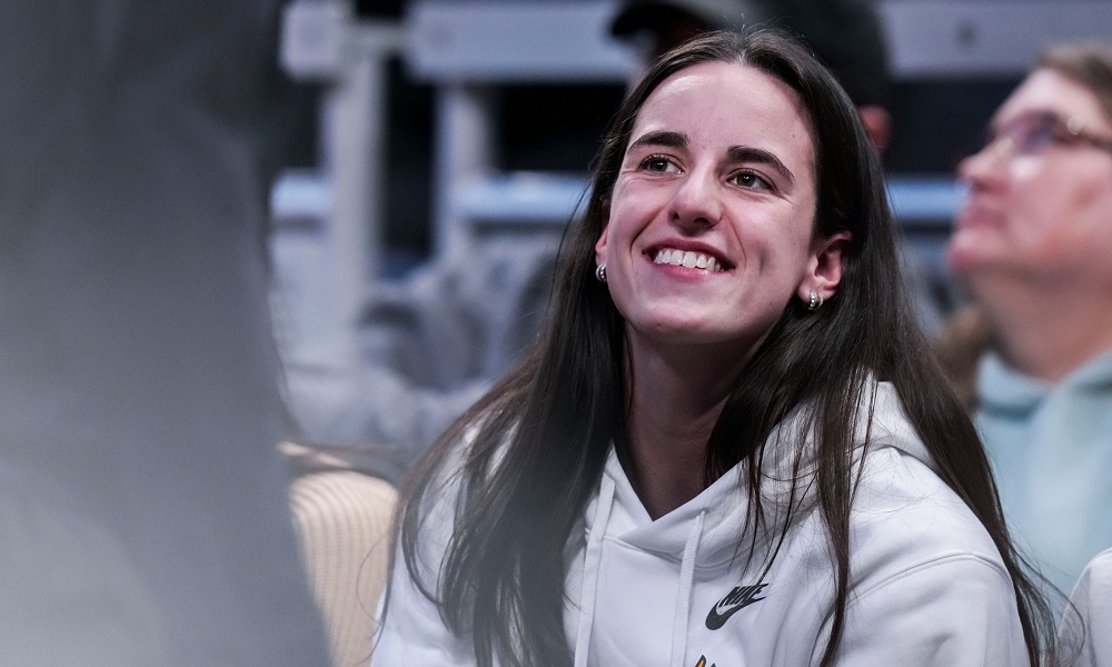 Caitlin Clark smiles