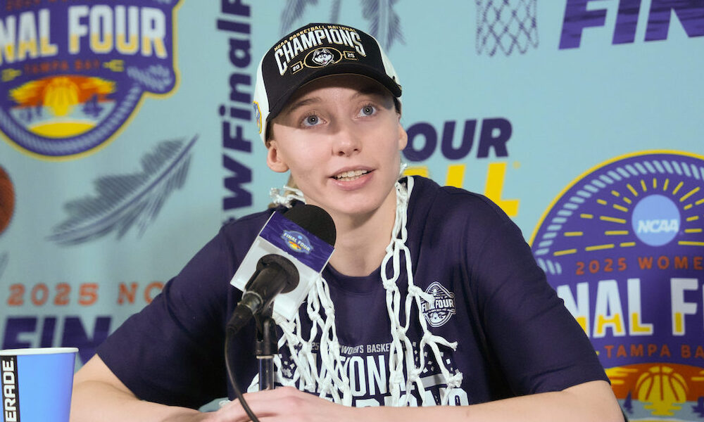 UConn's Paige Buckers in postgame presser after winning NCAA Women's title over South Carolina