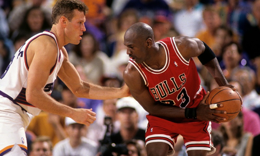 Michael Jordan plays Suns during 1993 NBA Finals on NBC