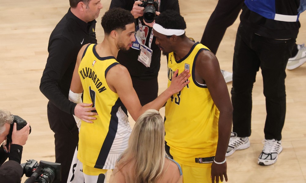 The Pacers react after taking a dominant 2-0 series lead.