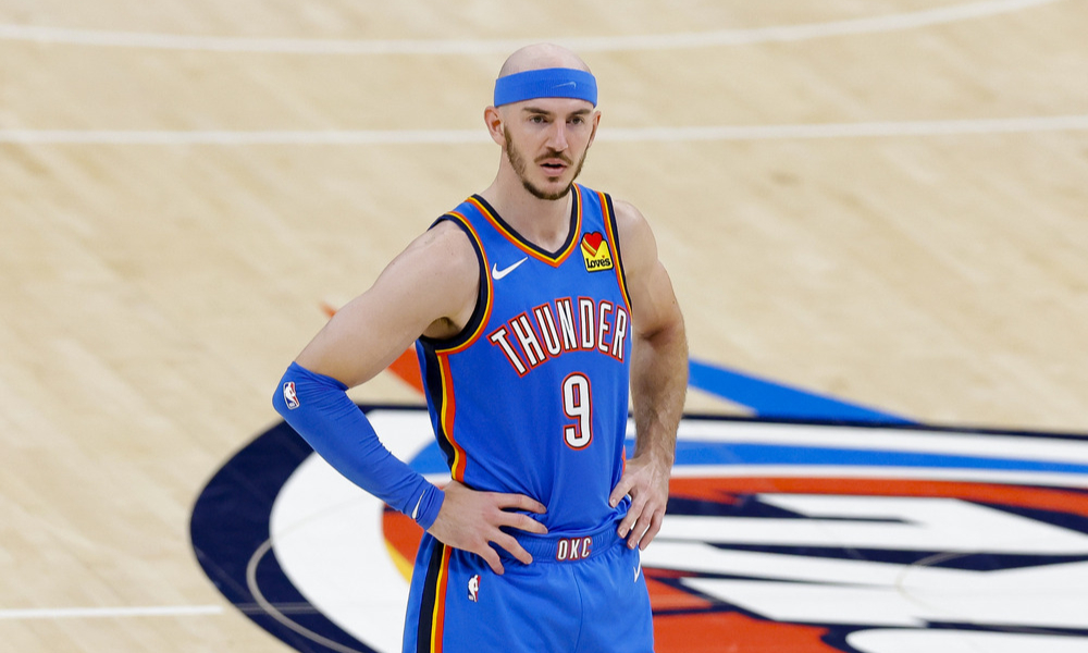 Closeup shot of Alex Caruso.
