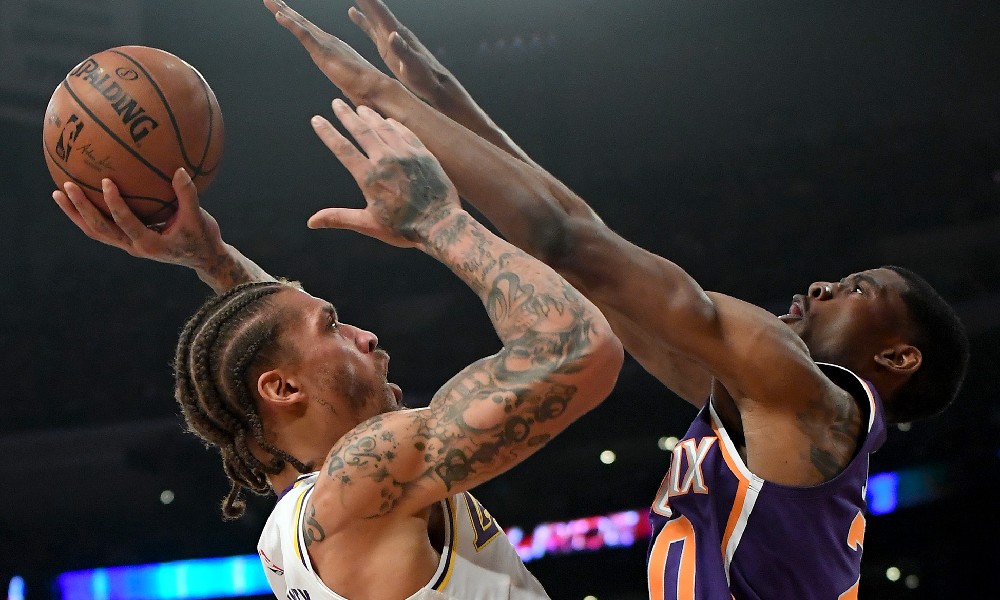 Michael Beasley attacks the basket