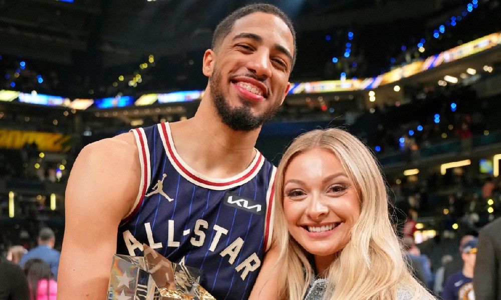 Tyrese Haliburton with girlfriend Jade Jones