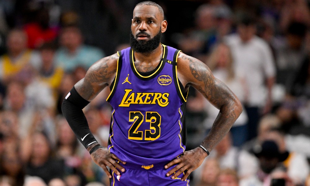LeBron James during game