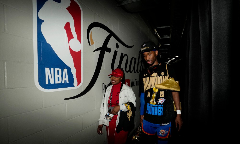SGA walks off after winning NBA championship