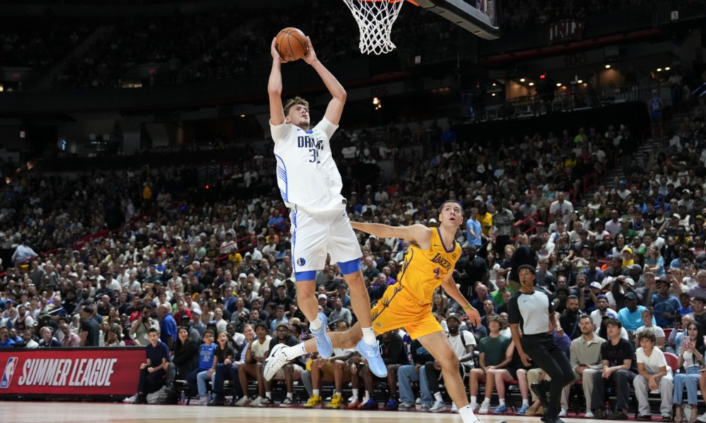 Cooper Flagg soars for a shot
