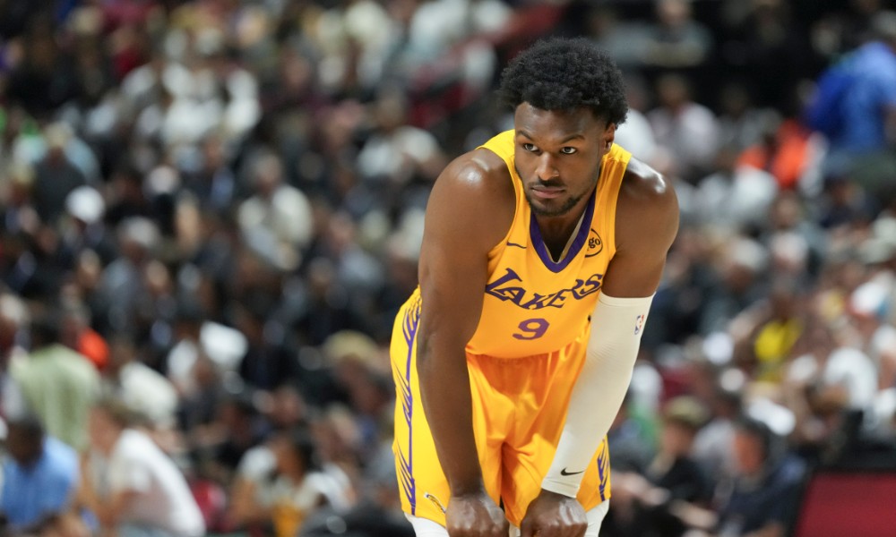 Bronny James during Summer League