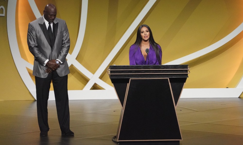 Michael Jordan at Kobe Bryant's Hall of Fame