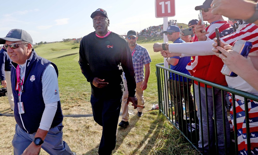 Michael Jordan on golf course