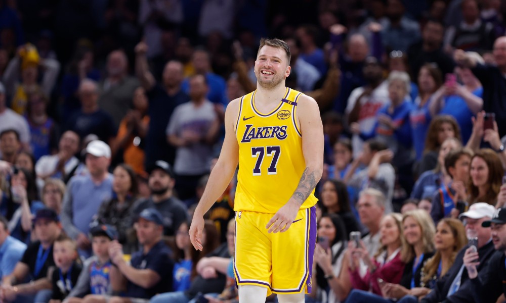 Luka Doncic smiling