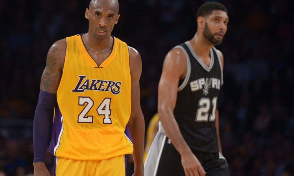 Kobe Bryant and Tim Duncan
