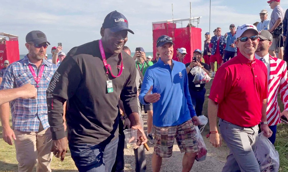 Michael Jordan at Ryder cup