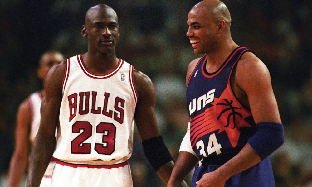 Michael Jordan and Charles Barkley 1993 Finals