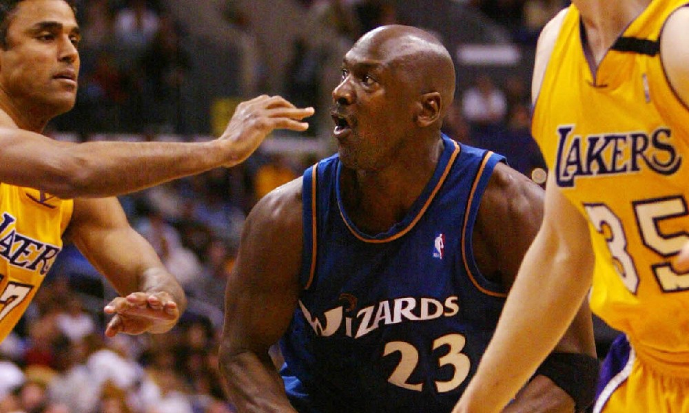Michael Jordan Wizards vs Lakers