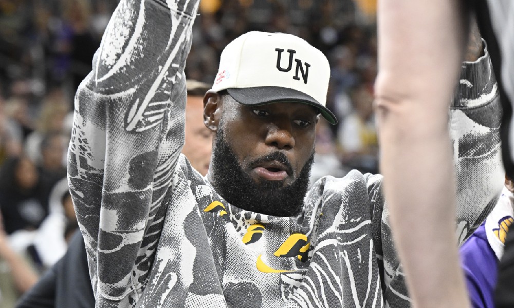LeBron James at game