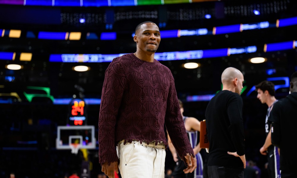 Russell Westbrook at Kings preseason game