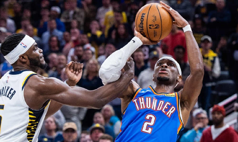 SGA gets fouled on shot