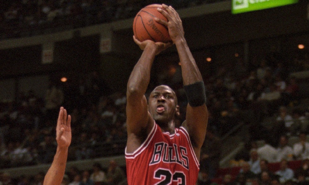 Michael Jordan shot