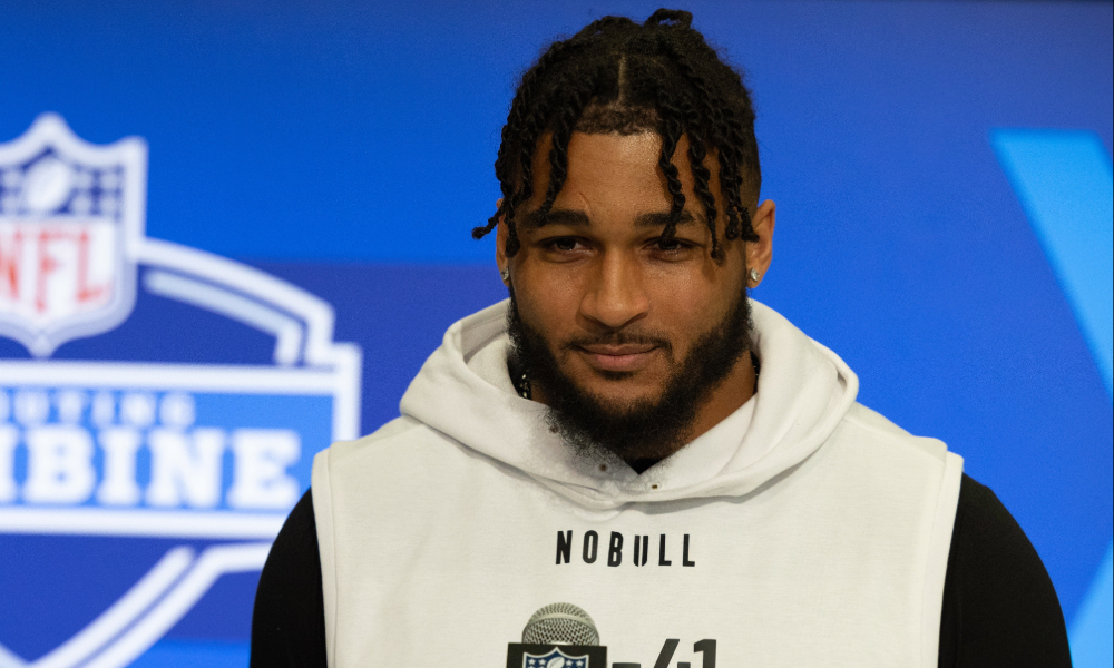 Closeup shot of Dallas Cowboys defensive end Marshawn Kneeland.