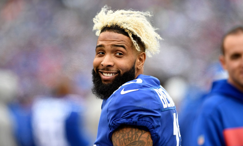 Closeup shot of former NFL wide receiver Odell Beckham Jr.