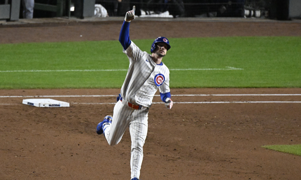 Closeup shot of L.A. Dodgers right fielder Kyle Tucker.