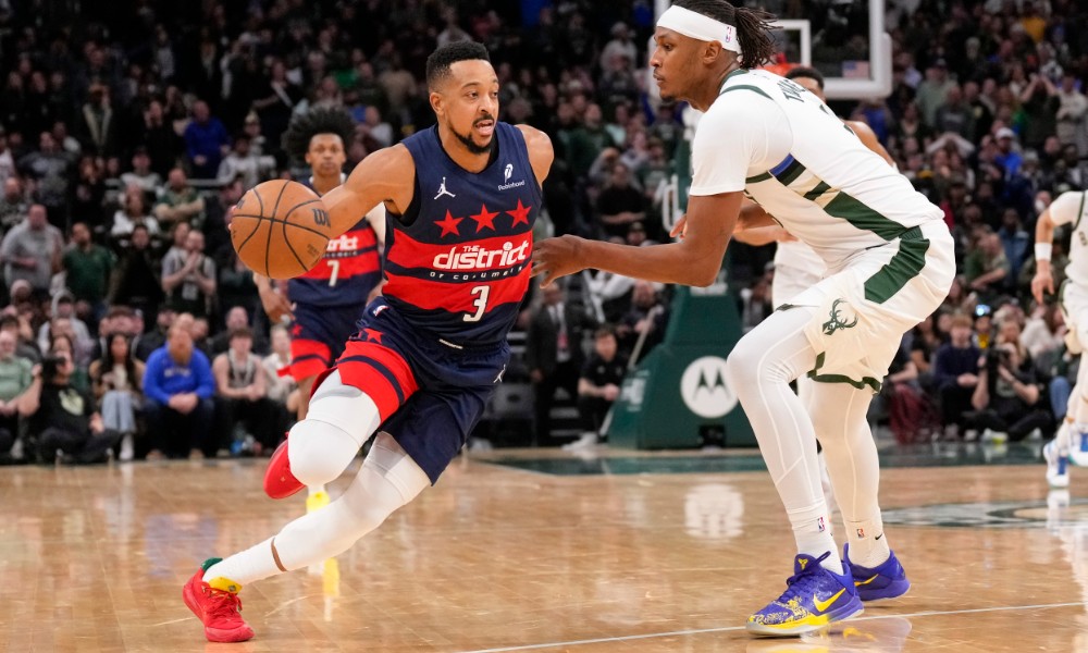 CJ McCollum in Bucks vs Wizards