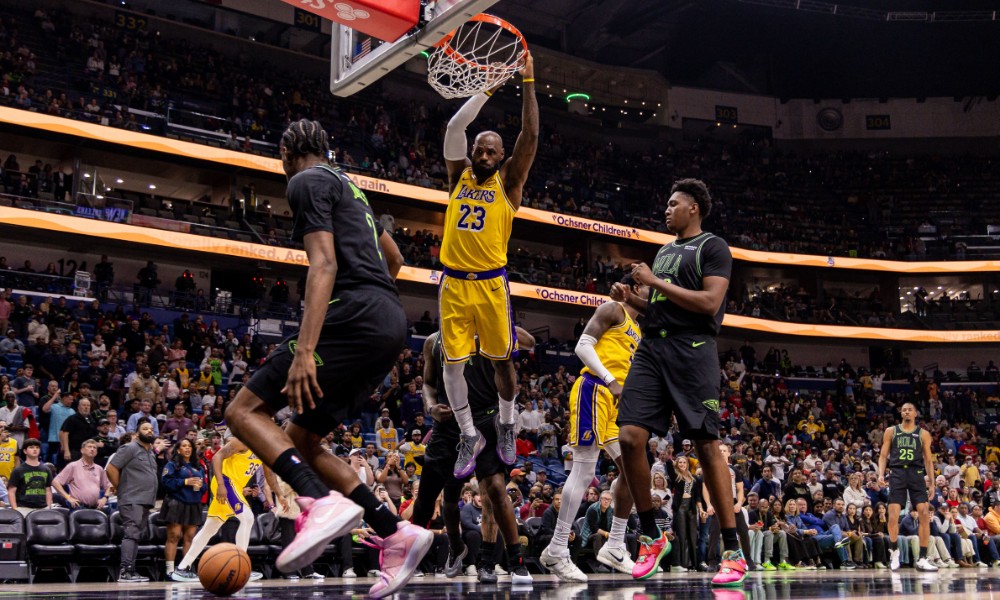 LeBron James slam