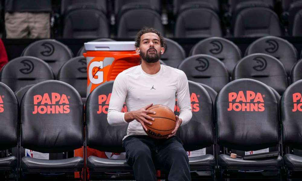 Trae Young before game