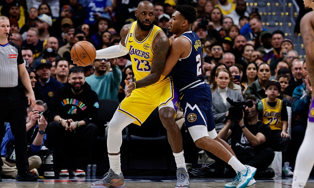 LeBron James in Lakers vs Nuggets