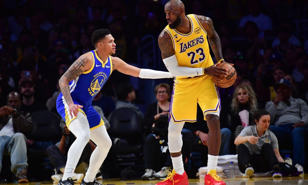 LeBron James Lakers Warriors