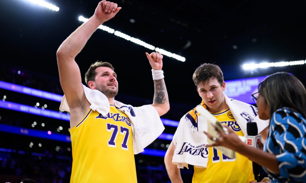 Luka Doncic after Lakers beat Nuggets