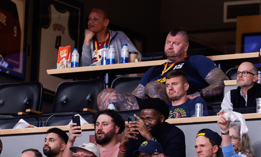 Closeup shot of Nikola Jokic's older brother, Strahinja Jokic.