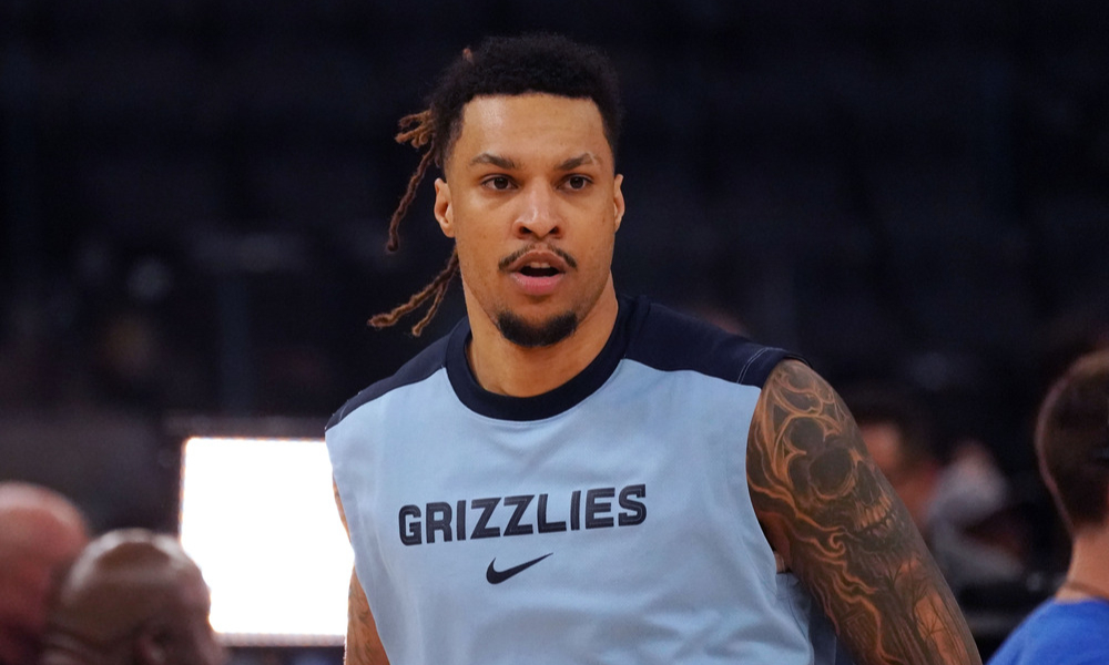 Closeup shot of Memphis Grizzlies forward Brandon Clarke.